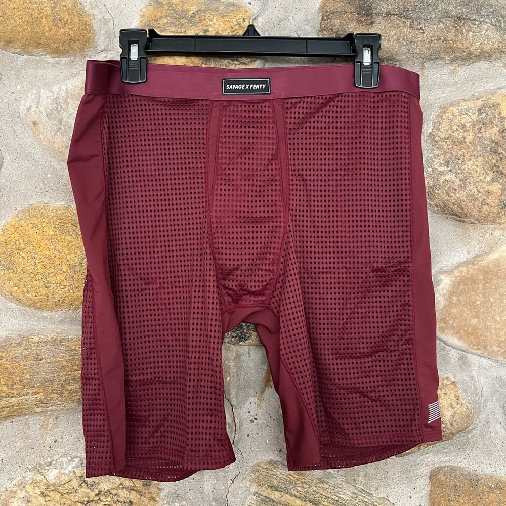 Savage X Fenty Men's Deep Red Boxer Briefs